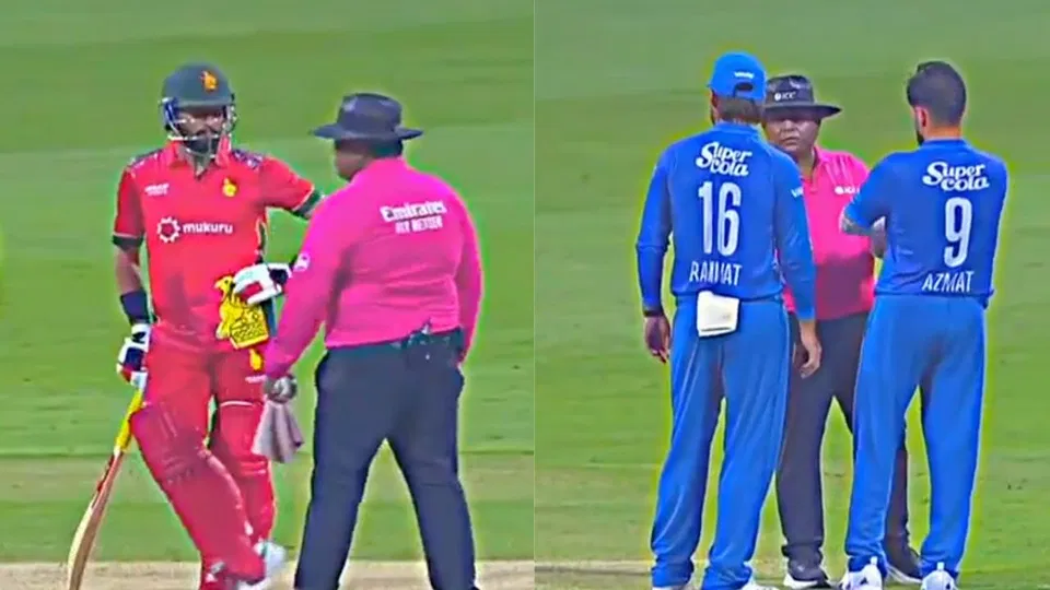 Massive Controversy Involving Brian Bennett Hits Zimbabwe vs Afghanistan; ICC Rule Explained